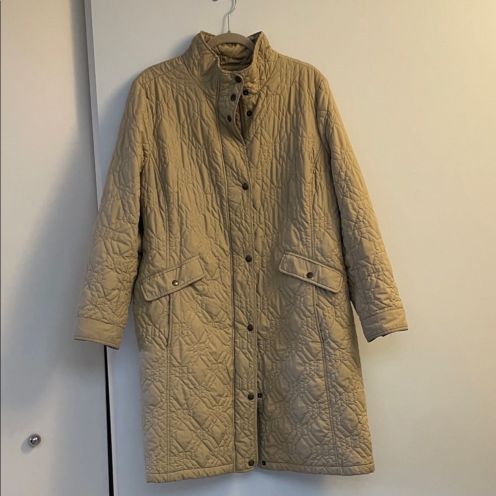 Lands' End Primaloft Weather Resistant Packable Coat